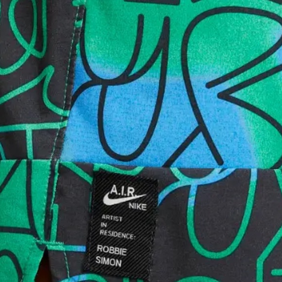 *NWT* Men Nike Yoga Dri-FIT A.I.R. Soft Woven Athletic Shorts Lucky Greene - Picture 5 of 5